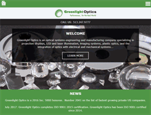 Tablet Screenshot of greenlightoptics.com